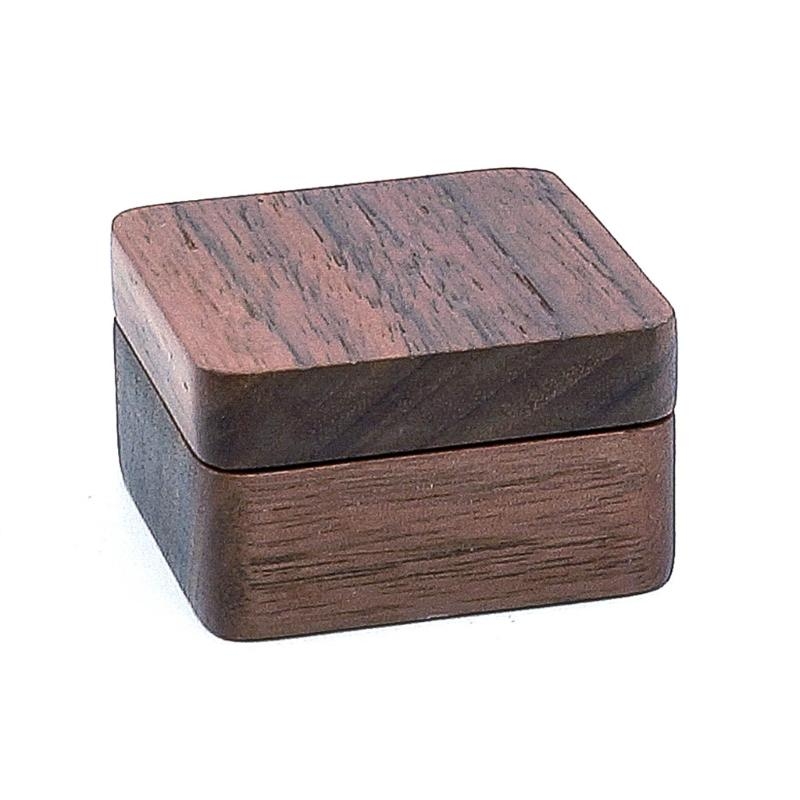 Cufflink Box Set - E21f draagbare mouw knop sieraden walnoot