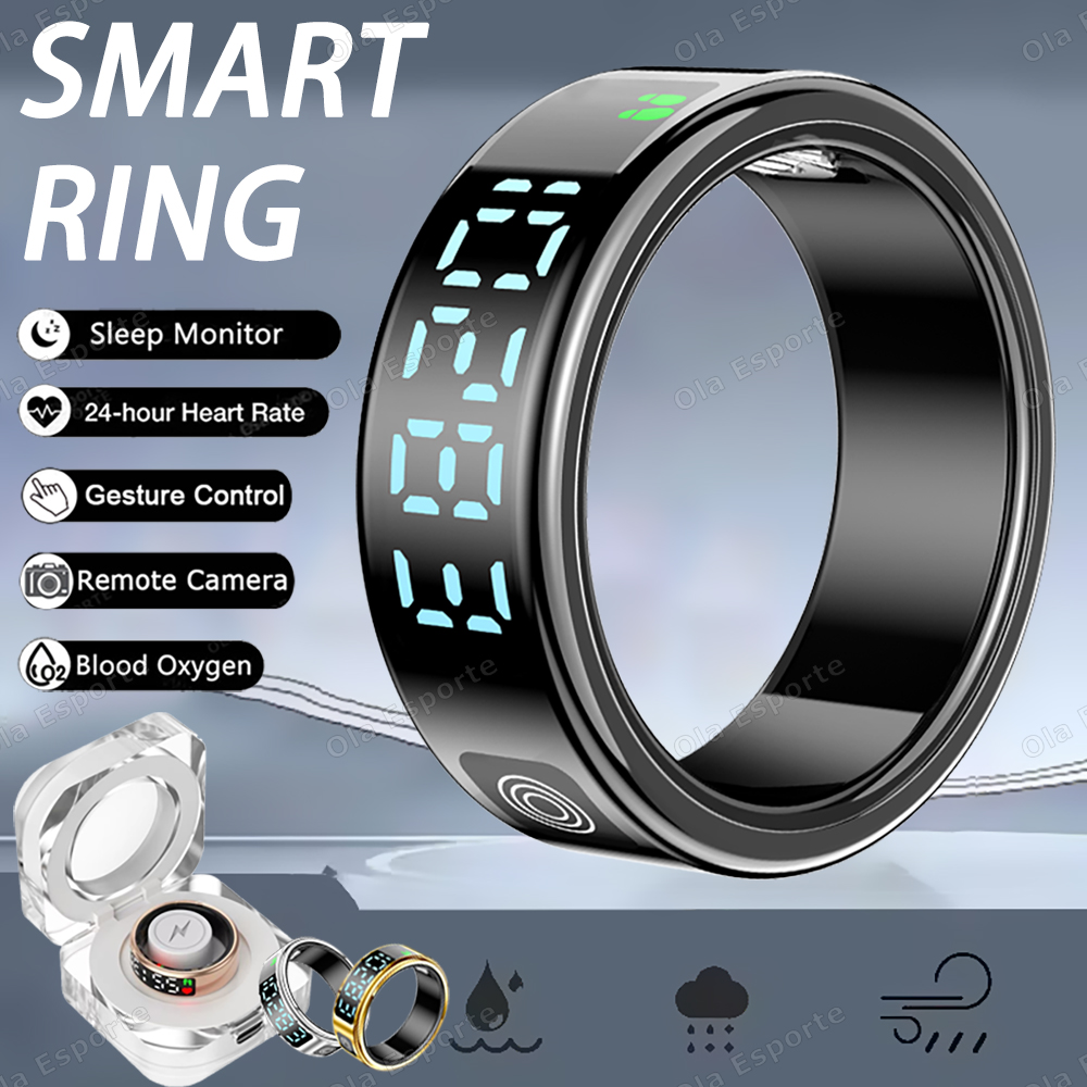 Men'S Accessories Display - SR08 Smart Ring met oplaaddoos voor