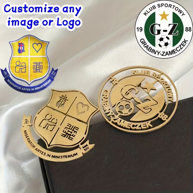 Men Accessories Brooch - Aangepaste logo broche eenvoudige creativiteit roestvrij