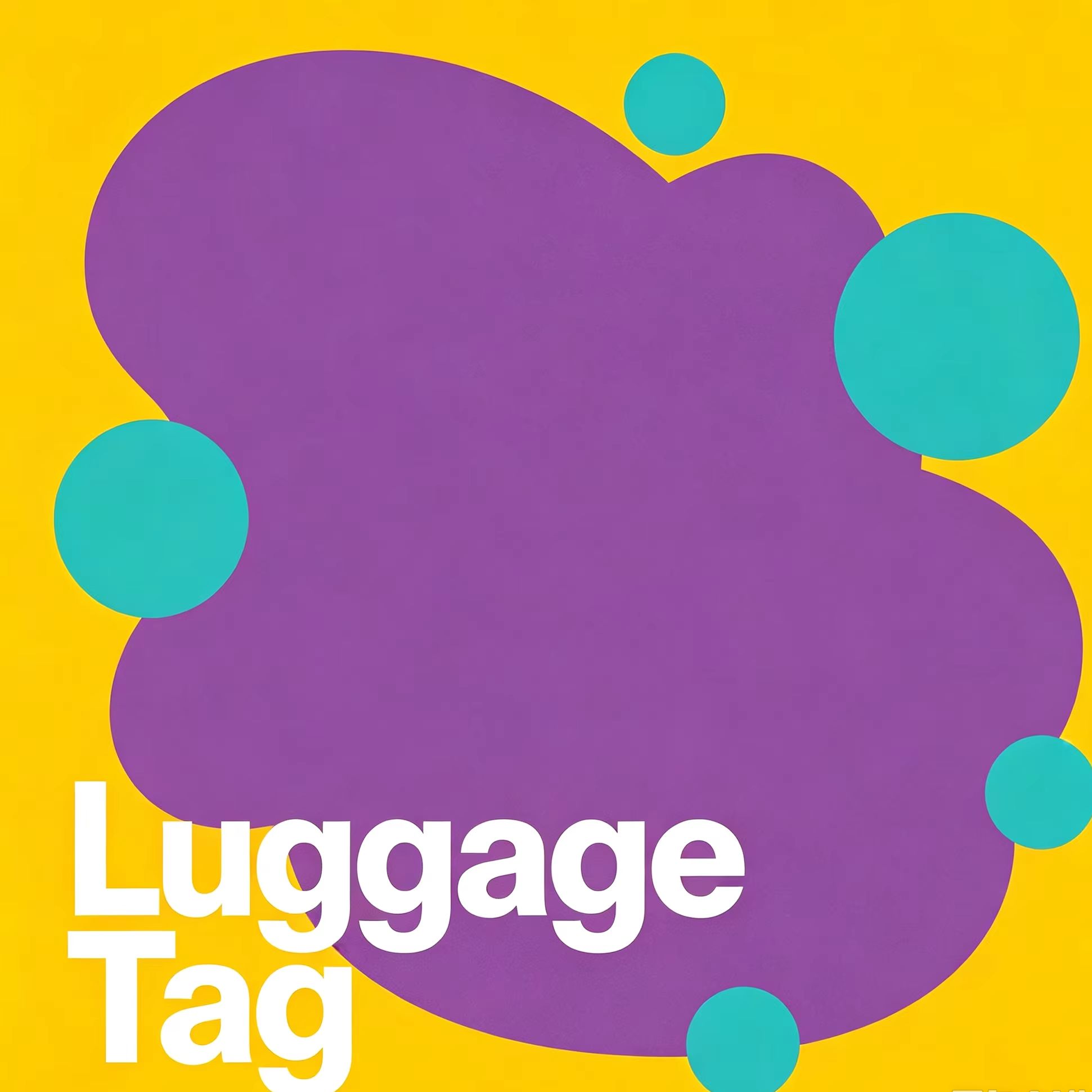 Men'S Accessories Travel Bag - Leuke, creatieve bagagelabel van PU-leer voor