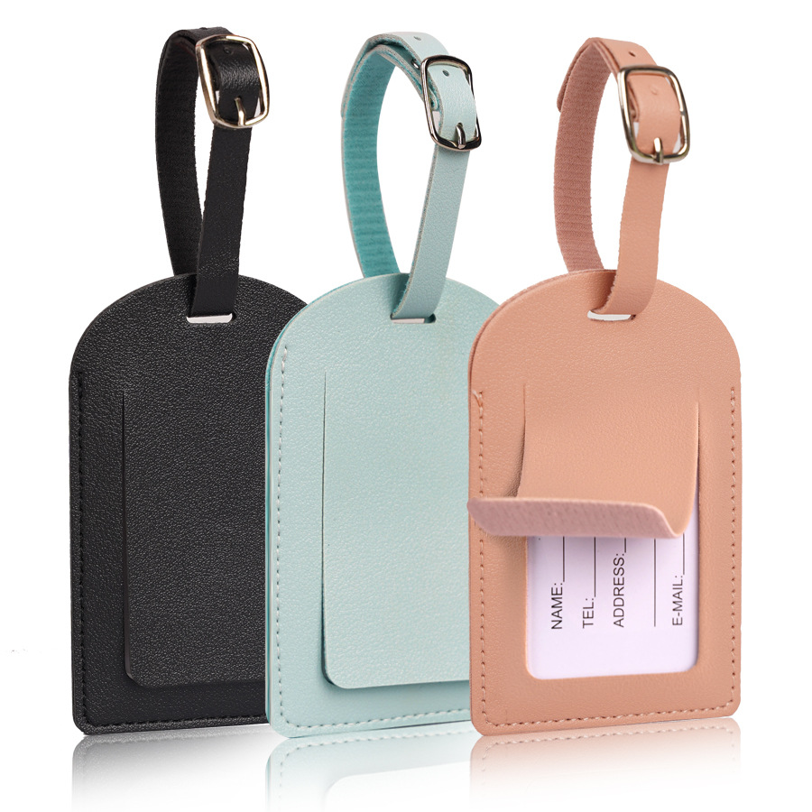 Men'S Accessories Holder - Dames Heren Bagagelabels PU-leer Reisaccessoires Koffer