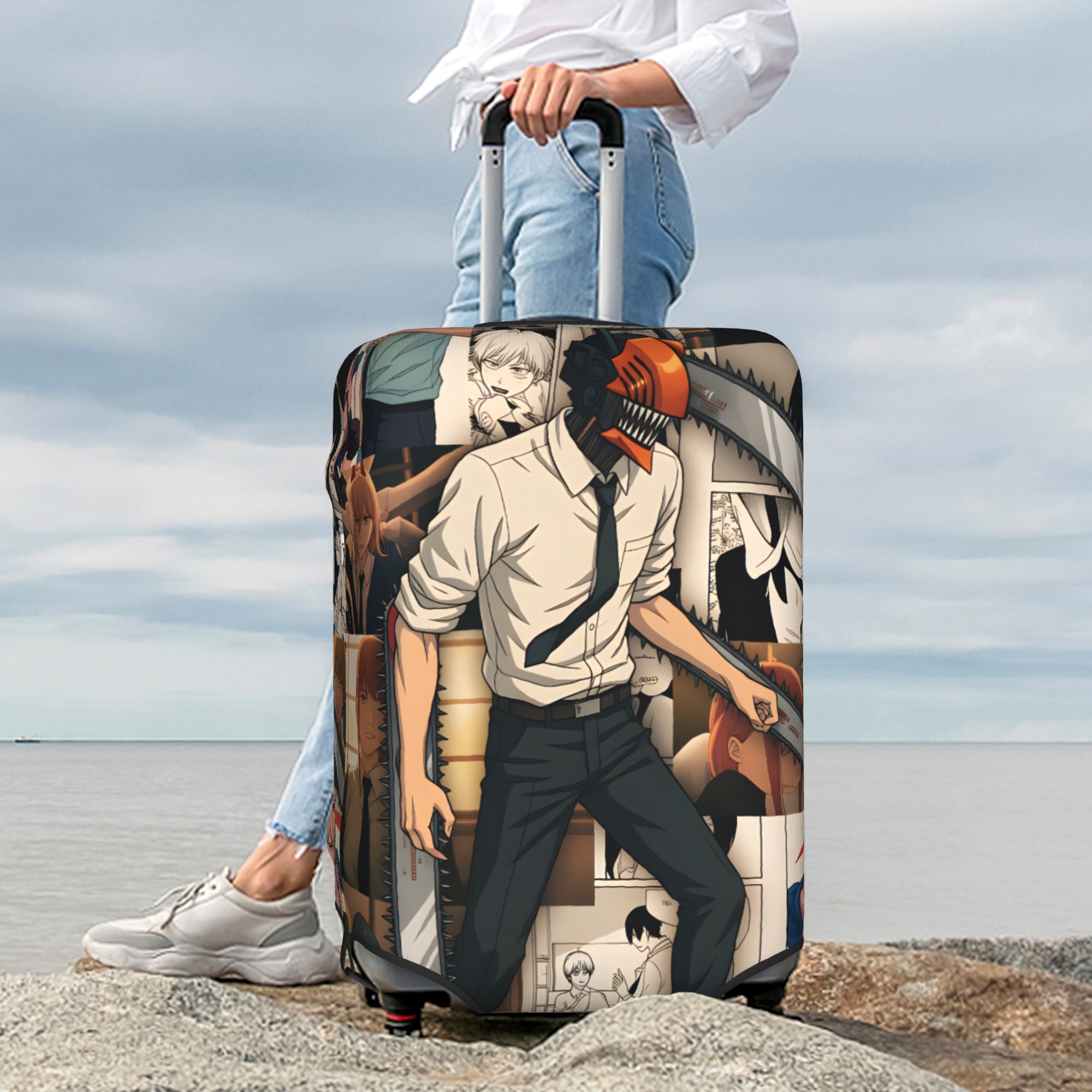 Men'S Accessories Travel Bag - Denji Chainsaw Man Power Bagagehoes Elastisch