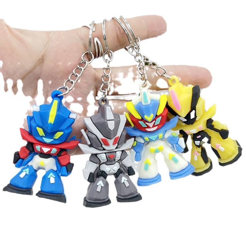 Men Accessories Collection - Gundam siliconen sleutelhanger, mini Mobile Suit
