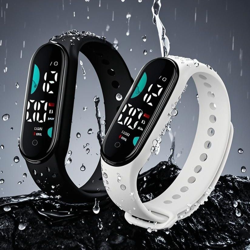 Men'S Accessories Display - LED-horloge Waterdicht kinderhorloge Armband Touch-control LED-display