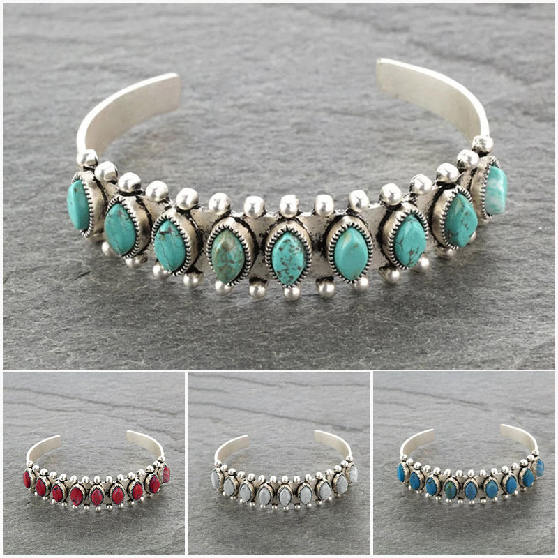 Men Accessories India - Vintage Tibet Turquoise Armband voor Vrouwen