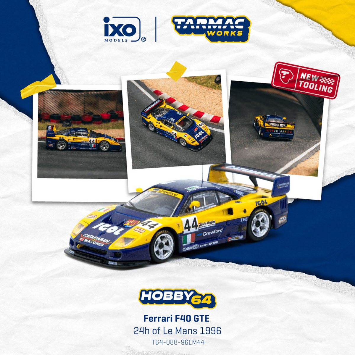 Men Accessories Collection - Op voorraad TW 1:64 Ferrari F40