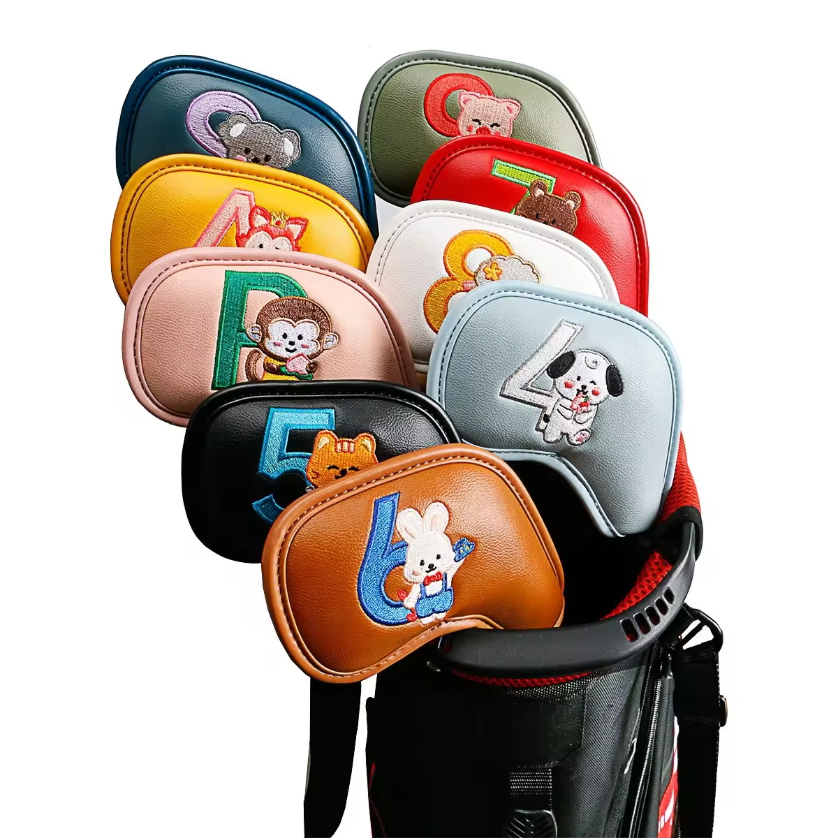 Men Accessories Style - 9 stuks schattige cartoon dieren golf