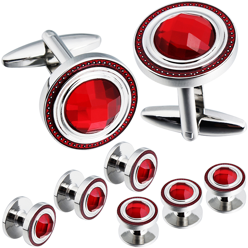 Cufflink Box Set - HAWSON Kristallen manchetknopen en studsets voor