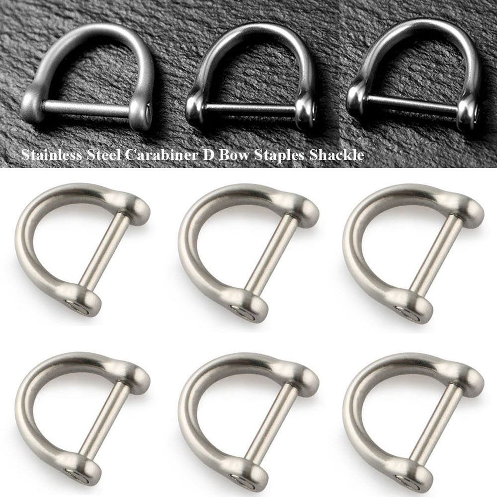 Keychain Multi Tool - Massief Roestvrijstalen Karabijnhaak D Bow Nietjes