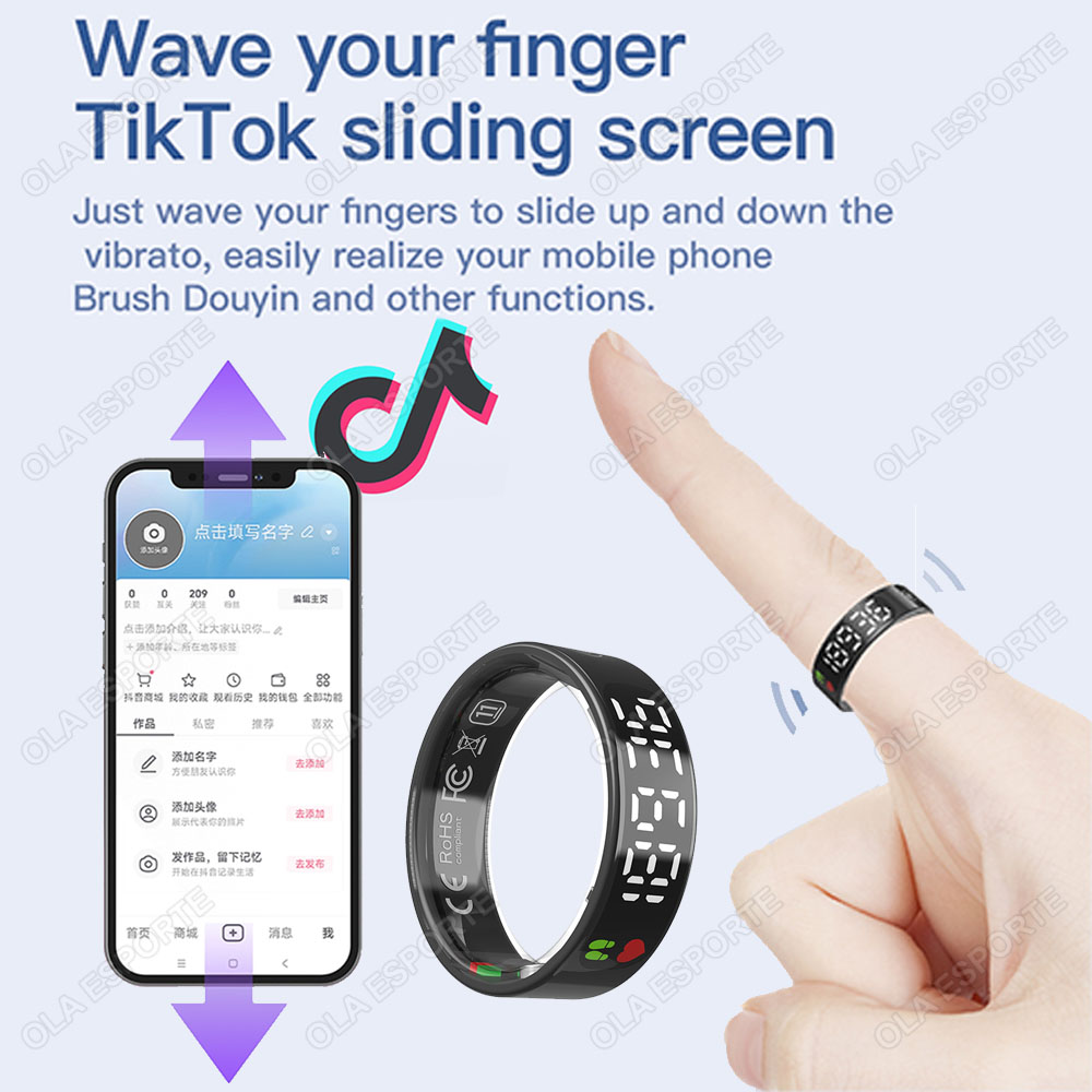 SR08 Smart Ring met oplaaddoos - Men'S Accessories Display recensie en prijs