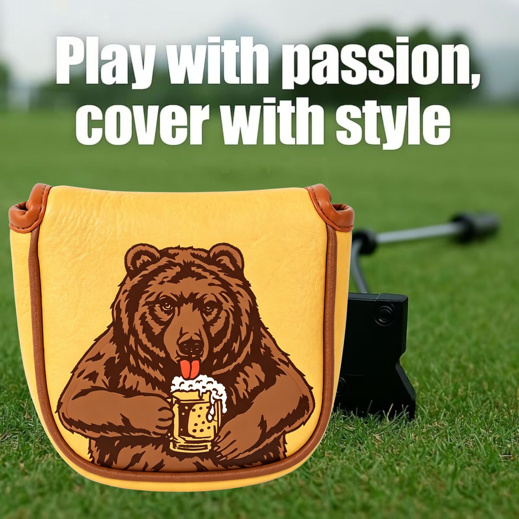 Schedel geborduurde golfmallet - Men Accessories Style recensie en prijs