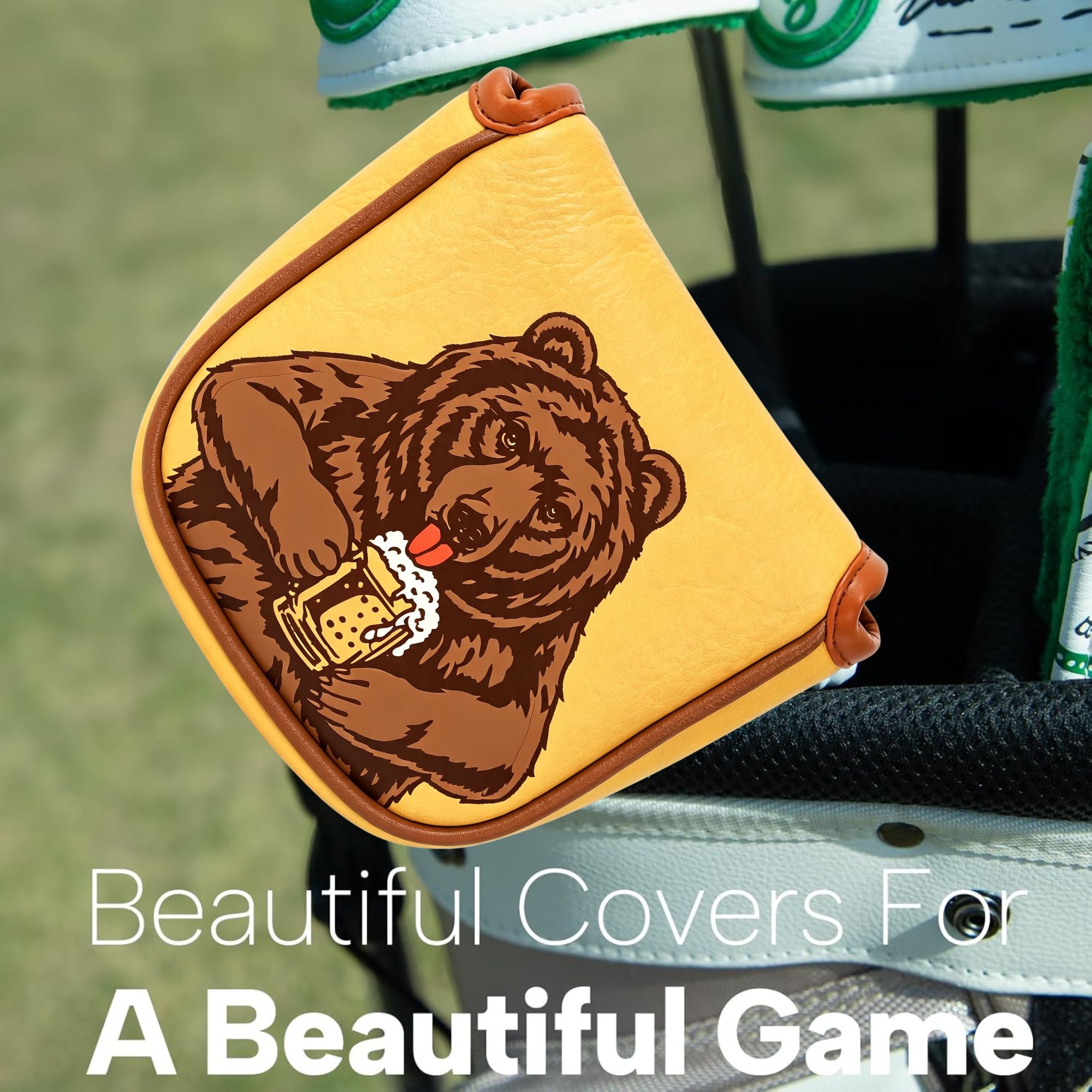 Schedel geborduurde golfmallet - Men Accessories Style recensie en prijs