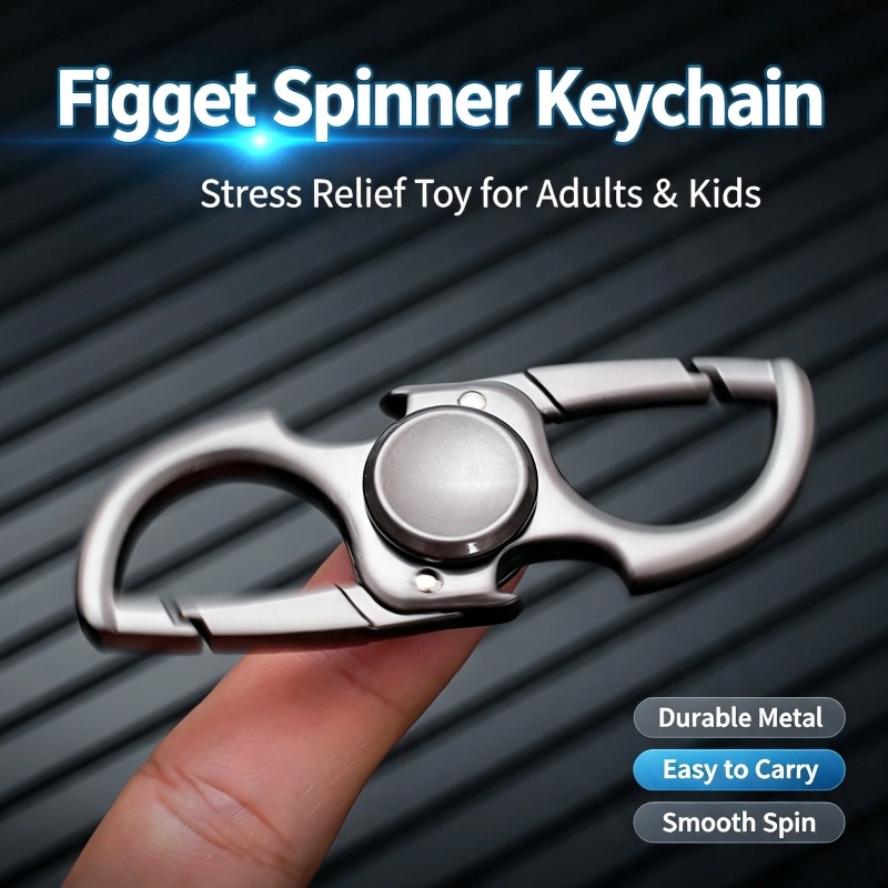 Metalen fidget spinner karabij - Keychain Multi Tool recensie en prijs