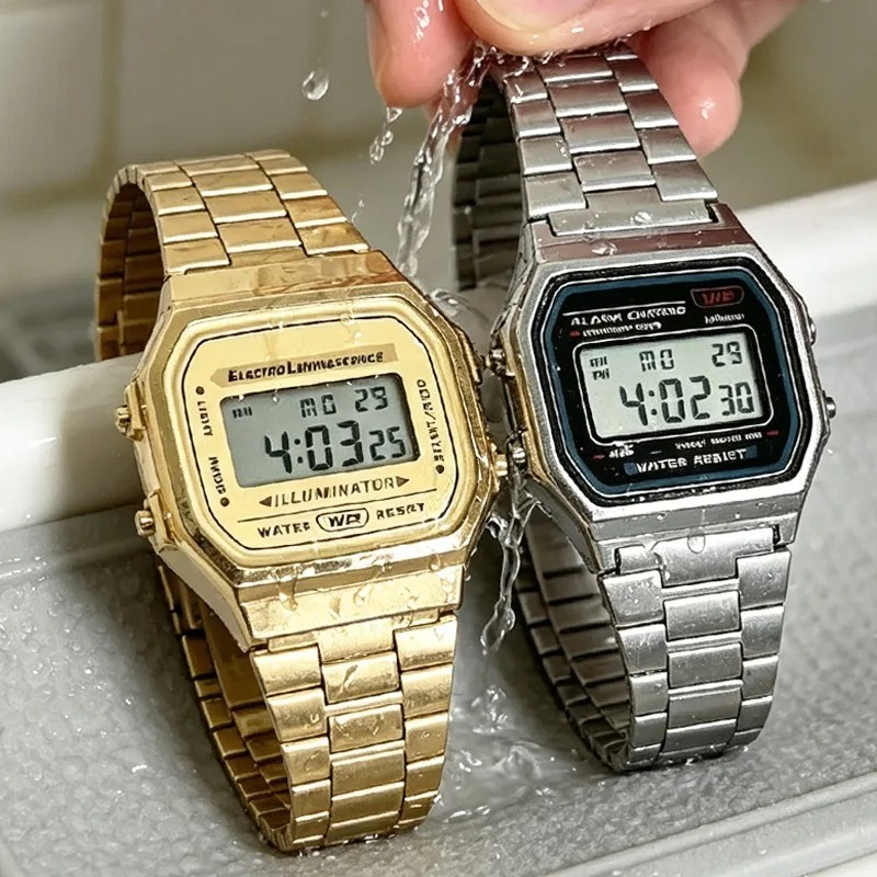 Luxe F91W stalen bandhorloges  - Men'S Accessories Display recensie en prijs