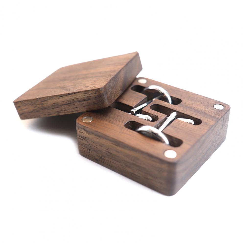 Walnoot manchetknoopsdoosje va - Cufflink Box Set recensie en prijs