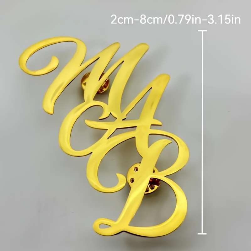 Aangepaste monogram initiële n - Men Accessories Brooch recensie en prijs