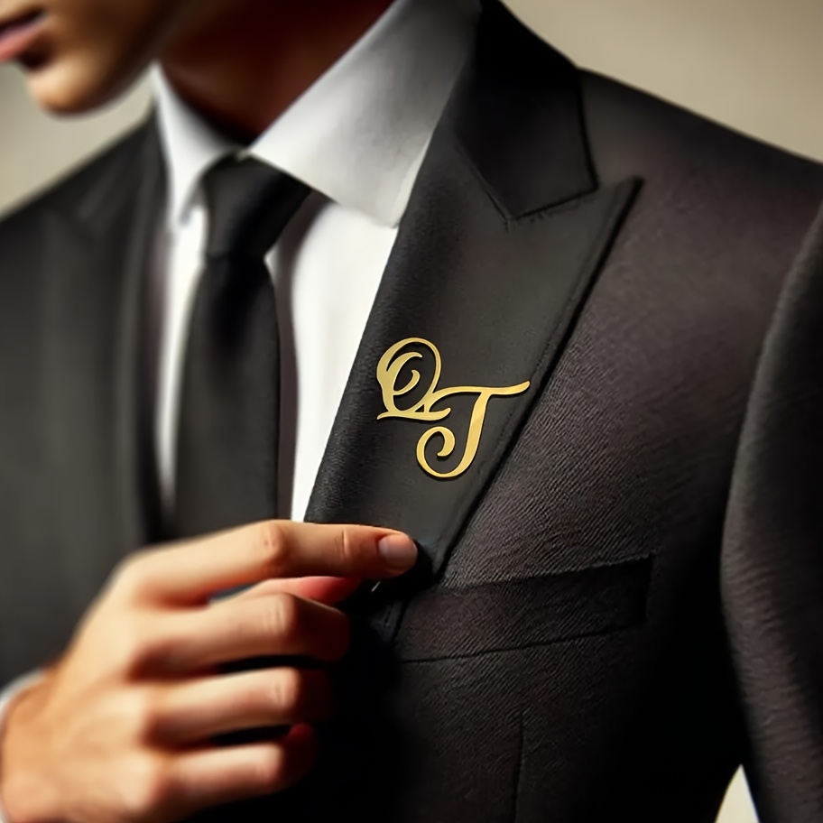 Aangepaste monogram initiële n - Men Accessories Brooch recensie en prijs