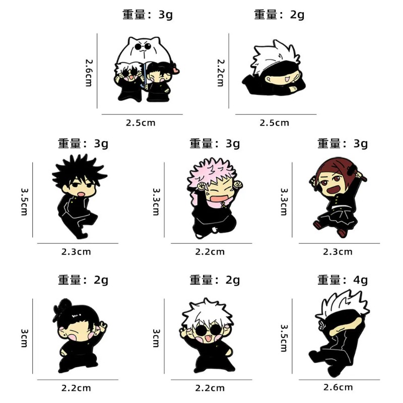 8-delige Anime Itadori Yuji Em - Lapel Pin Enamel recensie en prijs