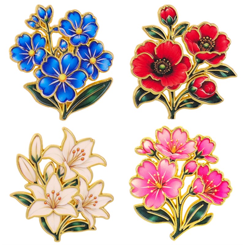 Leuke vintage kleurrijke bloem - Lapel Pin Enamel recensie en prijs