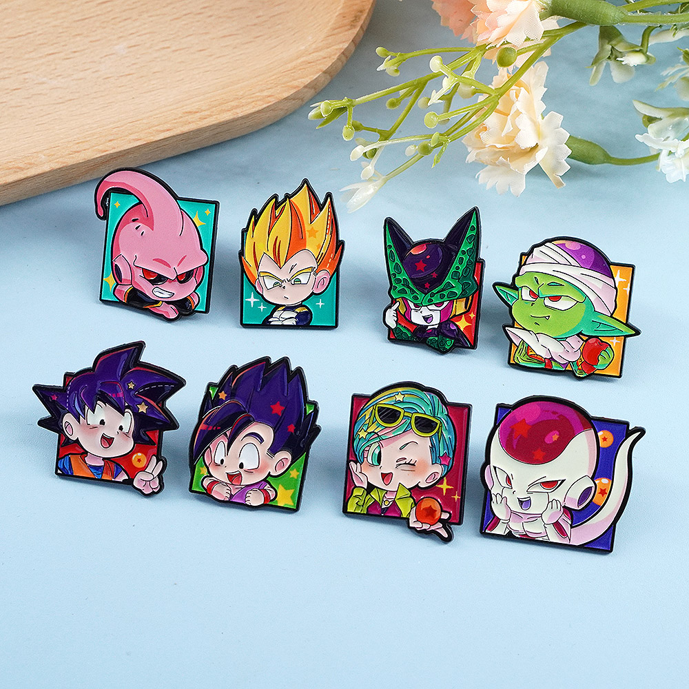 8 stuks Chibi Goku personage e - Lapel Pin Enamel recensie en prijs