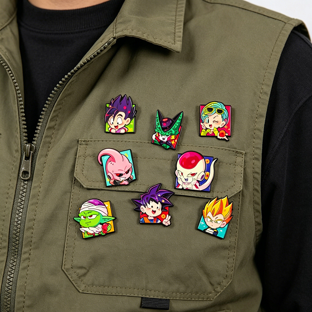 8 stuks Chibi Goku personage e - Lapel Pin Enamel recensie en prijs